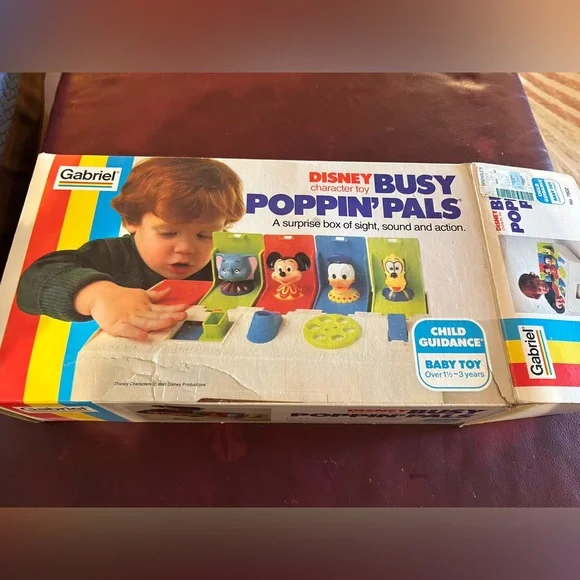 Vintage 1979 Disney Busy Poppin Pals Character Toy with Box - Picture 6 of 6